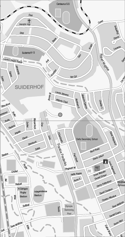 Windhoek street map 2007/2008